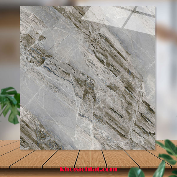 Gạch lát nền 60×60 Catalan vân đá marble xám nâu đậm 69064