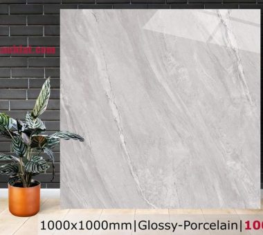 Gạch khổ lớn 1000×1000 Catalan 10006 vân đá xanh nhạt Light Grey Stone